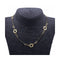 Collier Collier - Motif floral en or jaune 18K et spinelles noires 58 Facettes UKN102870LF