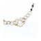 Collier Collier - Motif floral en or jaune 18K et spinelles noires 58 Facettes UKN102870LF