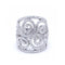 Bague Bague Couronne - Or blanc 18 ct et diamants 58 Facettes UKN102879LF