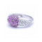 Bague Bague en or blanc 18K - Diamants et saphirs roses 58 Facettes UKN102881LF