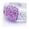 Bague Bague en or blanc 18K - Diamants et saphirs roses 58 Facettes UKN102881LF