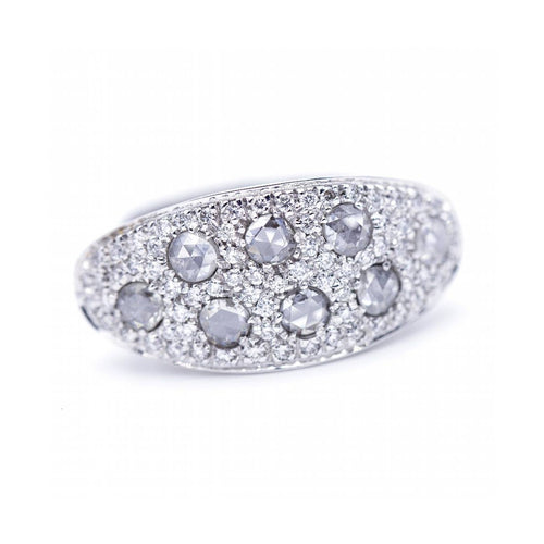Bague Bague - en or blanc 18K avec diamants 58 Facettes UKN102882LF