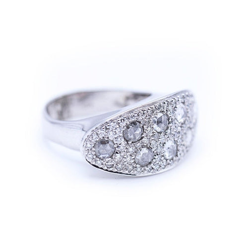 Bague Bague - en or blanc 18K avec diamants 58 Facettes UKN102882LF