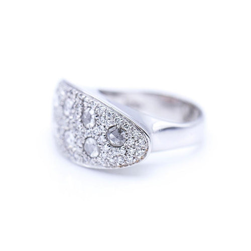 Bague Bague - en or blanc 18K avec diamants 58 Facettes UKN102882LF