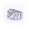 Bague Bague large - Or blanc 18 kt et diamants 58 Facettes UKN102883LF