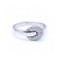 Bague Bague boucle - Bague en or blanc 18 kt et diamants 58 Facettes UKN102885LF