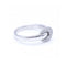 Bague Bague boucle - Bague en or blanc 18 kt et diamants 58 Facettes UKN102885LF