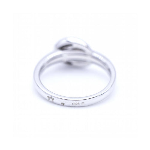 Bague Bague boucle - Bague en or blanc 18 kt et diamants 58 Facettes UKN102885LF