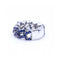 Bague Bague articulée en or blanc 18K avec diamants et saphirs 58 Facettes UKN102886LF