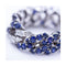 Bague Bague articulée en or blanc 18K avec diamants et saphirs 58 Facettes UKN102886LF