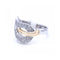 Bague HOJA - Bague bicolore en or 18 kt et diamants 58 Facettes UKN102888LF