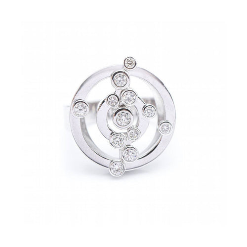 Bague ADAGIO - Bague en or blanc 18 kt avec diamants 58 Facettes UKN102890AS
