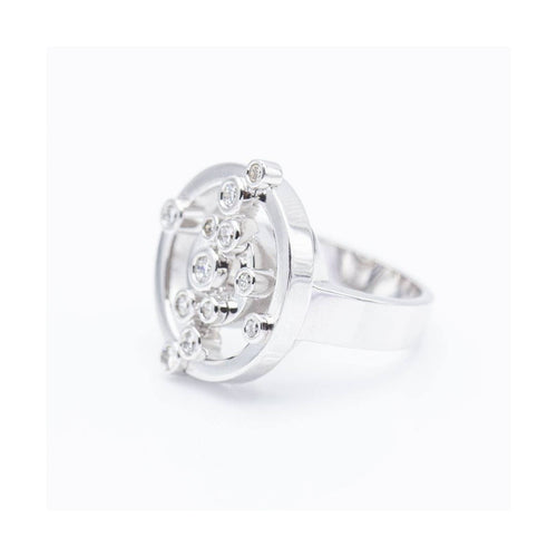 Bague ADAGIO - Bague en or blanc 18 kt avec diamants 58 Facettes UKN102890AS