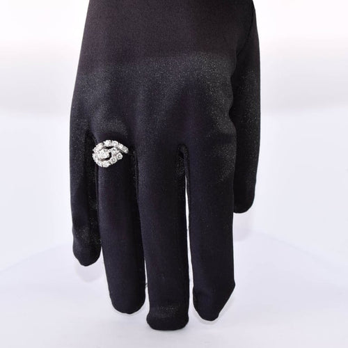 Bague 54 Bague en or blanc 18 KT avec diamants 1,70 ct 58 Facettes AN574 '(0099)