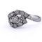 Bague 54 Bague en or blanc 18 KT avec diamants 1,70 ct 58 Facettes AN574 '(0099)