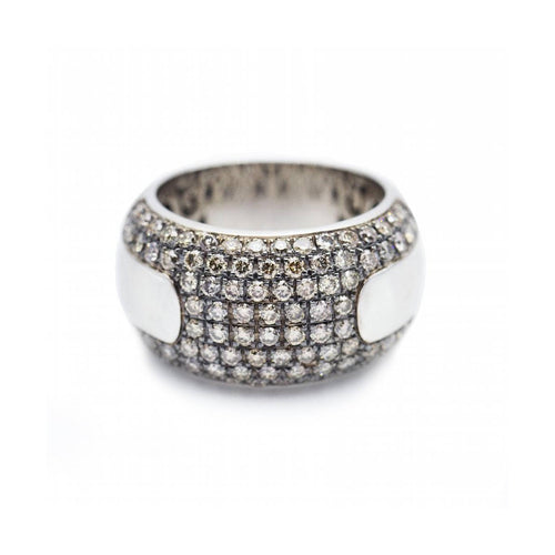 Bague ROSSE - Bague bicolore en or 18 kt et diamants 58 Facettes UKN102895AS