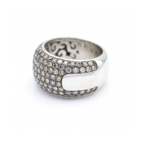 Bague ROSSE - Bague bicolore en or 18 kt et diamants 58 Facettes UKN102895AS