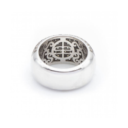 Bague ROSSE - Bague bicolore en or 18 kt et diamants 58 Facettes UKN102895AS