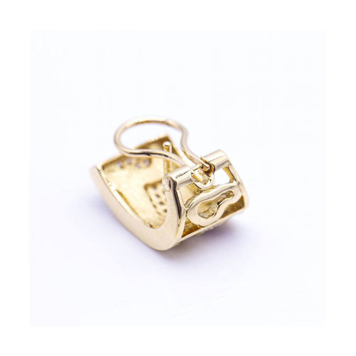 Boucles d'oreilles FIREMOON - Boucles d’oreilles en or jaune 18 kt et diamants 58 Facettes UKN102897AS