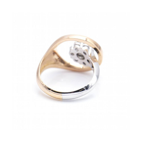 Bague Bague - Diamants taille brillant en or rose et or blanc 18 ct 58 Facettes UKN102902AS