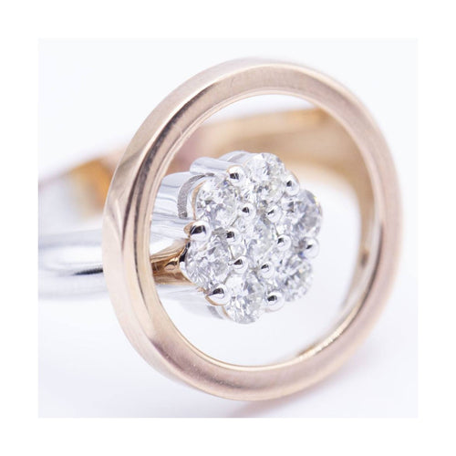 Bague Bague - Diamants taille brillant en or rose et or blanc 18 ct 58 Facettes UKN102902AS