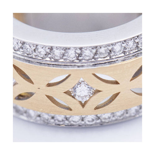 Bague SYDNEY - Bague en or bicolore 18 ct avec diamants 58 Facettes UKN102904AS
