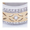 Bague SYDNEY - Bague en or bicolore 18 ct avec diamants 58 Facettes UKN102904AS
