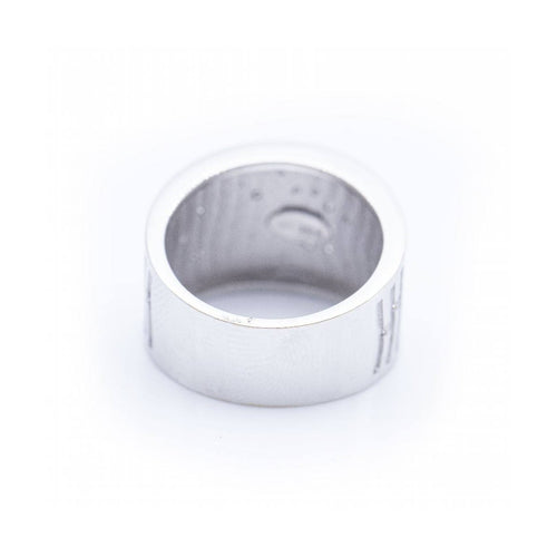 Bague BAMBU - Bague en or blanc 18 ct et diamants 58 Facettes UKN102905AS