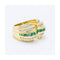 Bague LAZZO - Bague en or jaune 18 kt avec diamants et émeraudes 58 Facettes UKN102925EJ