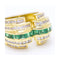 Bague LAZZO - Bague en or jaune 18 kt avec diamants et émeraudes 58 Facettes UKN102925EJ