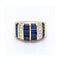 Bague Bague - Or blanc 18 kt et saphirs taille baguette 58 Facettes UKN102926EJ