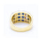 Bague Bague - Or blanc 18 kt et saphirs taille baguette 58 Facettes UKN102926EJ