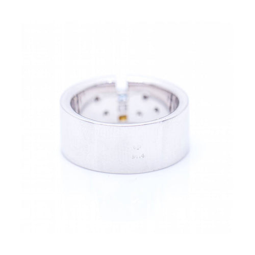 Bague Bague - Diamants blancs et Fancy en or blanc 18 kt 58 Facettes UKN102927EJ