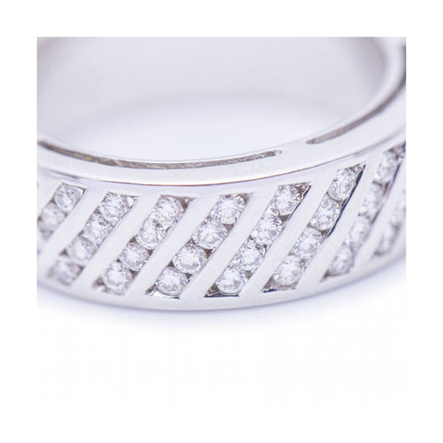 Bague ZIGZAG - Bague en or blanc 18 ct et diamants 58 Facettes UKN102928EJ