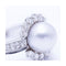 Bague Bague - Perle naturelle et diamants en or blanc 18 kt 58 Facettes UKN102930EJ