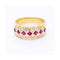 Bague Bague ROMBO - Bague en or blanc 18 kt avec rubis et diamants 58 Facettes UKN102931EJ