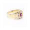 Bague Queen - Bague en or jaune 18 kt avec rubis et diamants 58 Facettes UKN102933EJ