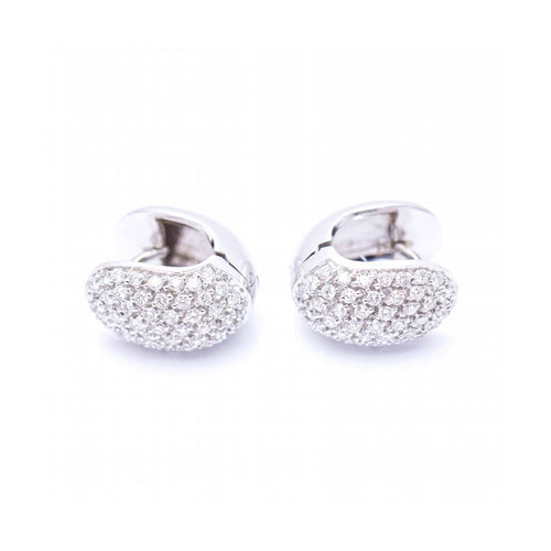 Boucles d'oreilles Boucles d’oreilles - Pavé de diamants en or blanc 18 kt 58 Facettes UKN102938EJ