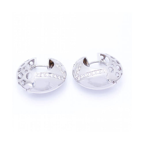 Boucles d'oreilles HARLEK - Boucles d’oreilles en or blanc 18 kt et diamants 58 Facettes UKN102940EJ