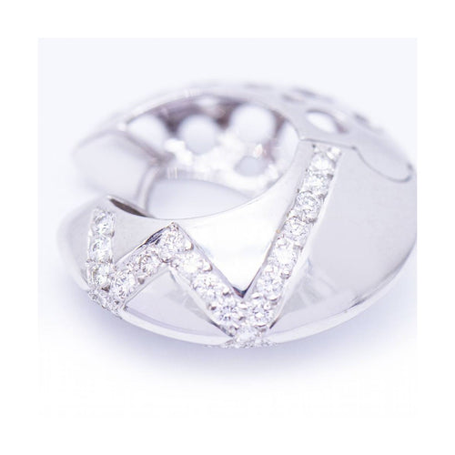 Boucles d'oreilles HARLEK - Boucles d’oreilles en or blanc 18 kt et diamants 58 Facettes UKN102940EJ