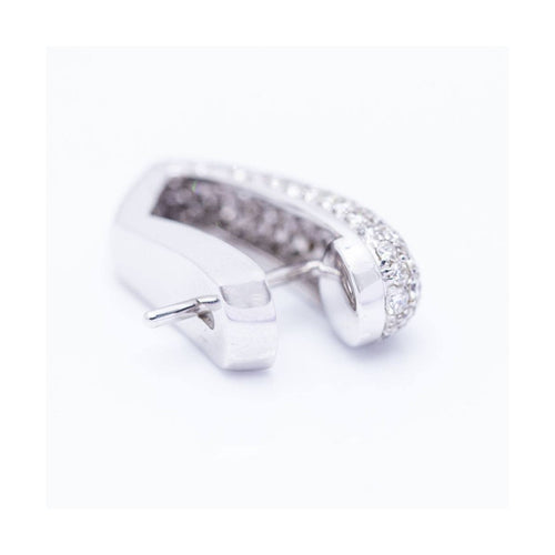 Boucles d'oreilles Boucles d’oreilles - Pavé de diamants en or blanc 18 kt 58 Facettes UKN102941EJ