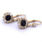 Boucles d'oreilles Boucles d’oreilles pendantes vintage - Or jaune 18 ct, saphirs et diamants 58 Facettes OR209 '(05519)
