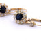 Boucles d'oreilles Boucles d’oreilles pendantes vintage - Or jaune 18 ct, saphirs et diamants 58 Facettes OR209 '(05519)