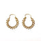 Boucles d'oreilles Boucles d'oreilles créoles festonnées et ajourées en or jaune 18K 58 Facettes LMB-334
