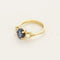 Bague 53.5 Bague en or jaune 18K au saphir violet et diamants 58 Facettes VEN3220