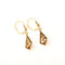 Boucles d'oreilles Boucles d’oreilles dormeuses Art nouveau motif de roses en or 18K 58 Facettes LMB-266