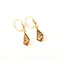 Boucles d'oreilles Boucles d’oreilles dormeuses Art nouveau motif de roses en or 18K 58 Facettes LMB-266