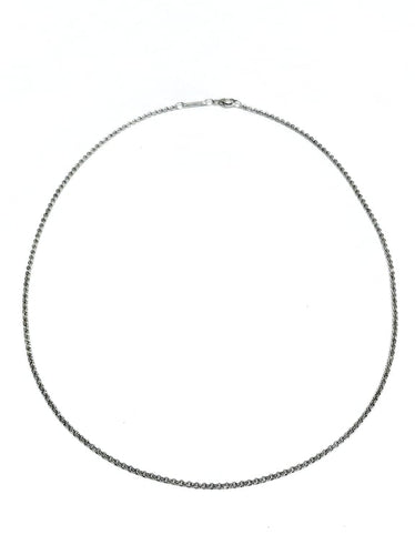 Collier Chopard - Chaîne maille forçat en or blanc 18 carats 58 Facettes 1716776