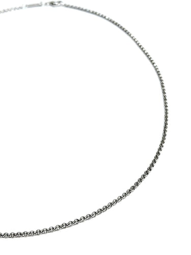 Collier Chopard - Chaîne maille forçat en or blanc 18 carats 58 Facettes 1716776