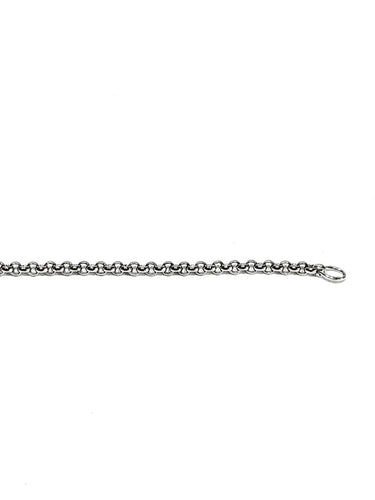 Collier Chopard - Chaîne maille forçat en or blanc 18 carats 58 Facettes 1716776